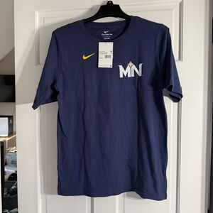 Nike Youth XL Correa #4 MN Baseball T-Shirt Regular Blue MLB Cotton NWT